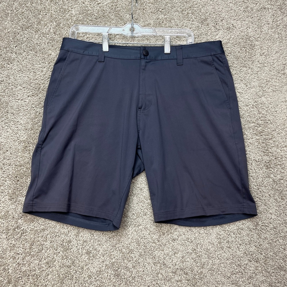 Rhone Commuter Shorts Mens 34 Charcoal Gray Technical Performance Stretch EUC